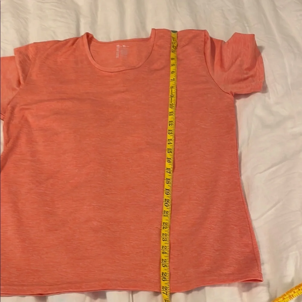 Orange Short Sleeve Tee with Crew Neck - Picture 4 of 5